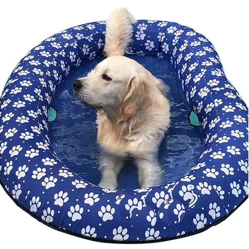 Inflatable Pool Float for Adult Dogs and Puppies, Large Contemporary Modern B...