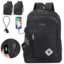 Large Anti-theft Laptop Backpack 17" Travel Business Shool Book Bag w/USB Port