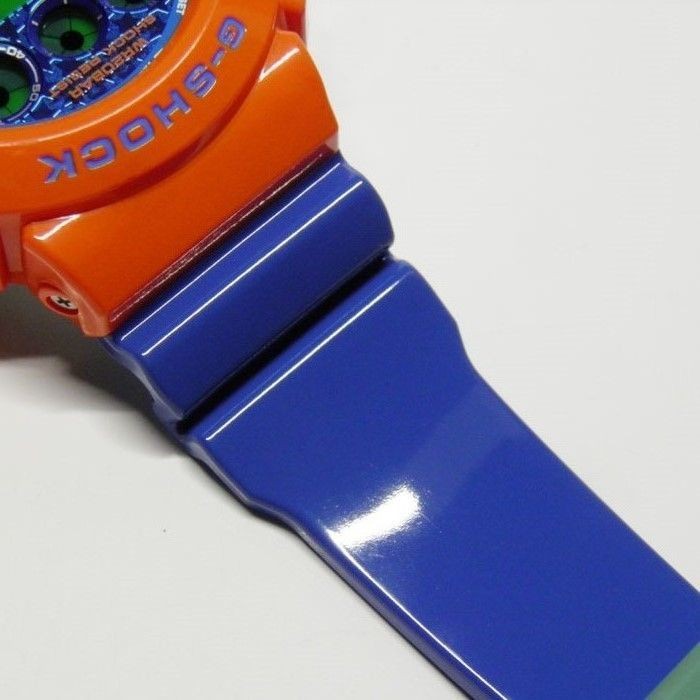 Casio G-Shock DW-6900SC-4JF Authentic Used Orange Blue Color Japan