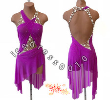 Ice Skating Dress.Sparkles Figure Skating Competition Twirling Baton Costume
