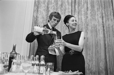 Ballet dancing partners Dame Margot Fonteyn Rudolf Nureyev at an e- Old Photo