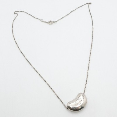 Tiffany & Co. Peretti Sterling Silver 20mm Bean Pendant Necklace