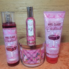 Mrs. Claus  Cocktail Bath  Body Works Candle, Room Spray, Fragrance,lotion