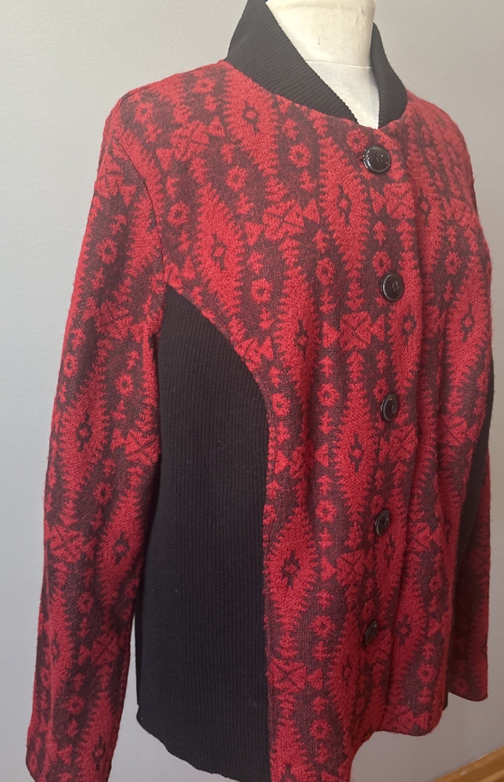 Pendleton Women’s Button Down Jacket Black /Red L… - image 4