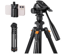 Tripod, 70" for Cellphone Photograghy Video Recording, with Outdoor Travel Ba...