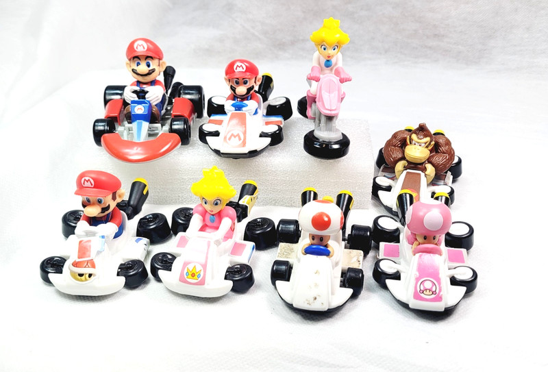 McDonald's Nintendo Mario Kart Happy Meal Toys - Lot of 8