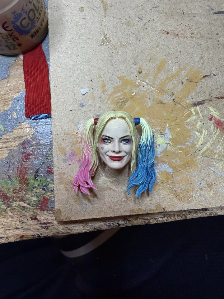 Bandai Sh Figuarts Escuadrón Suicida Harley Quinn Cabezas Forraje Personalizado Pintado a Mano Foto 2 de 4