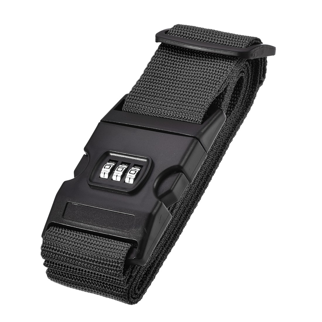 Strap Suitcase Belt With Lock Buckle 2mx5cm For Travel Black