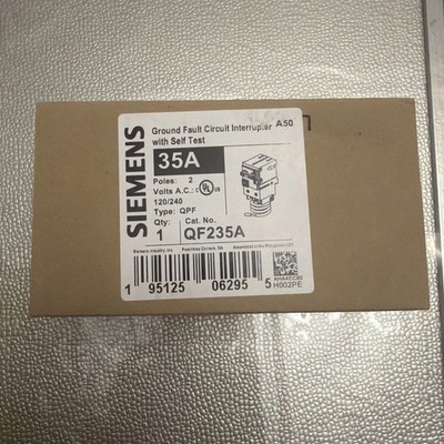 NEW Siemens QF235A ground fault circuit GFCI 25 AMP 2 Pole Circuit Breaker