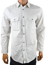 Alfani Mens Shirt New S Beige Button Down Long Sleeve Collared 2 Pockets