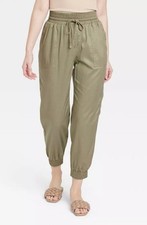    A New Day Women's Straight High Rise Ankle Length Jogger Pants Size XS  