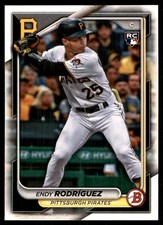 Endy Rodriguez 2024 Bowman #68 Pirates MLB READ FREE SHIPPING AutographDen
