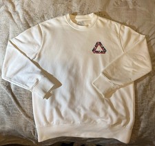 Palace ‘Split P3 Crew’ Sweatshirt - White - Size Medium
