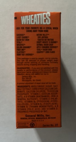 Michael Jordan Sealed Mini Wheaties Unopened Cereal Box Whole Grain Flakes - Picture 3 of 6