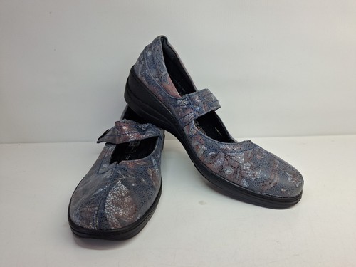 Loretta Women's Floral Touch Fasten Mary Jane Style Shoes Size Uk 7/40 S4933