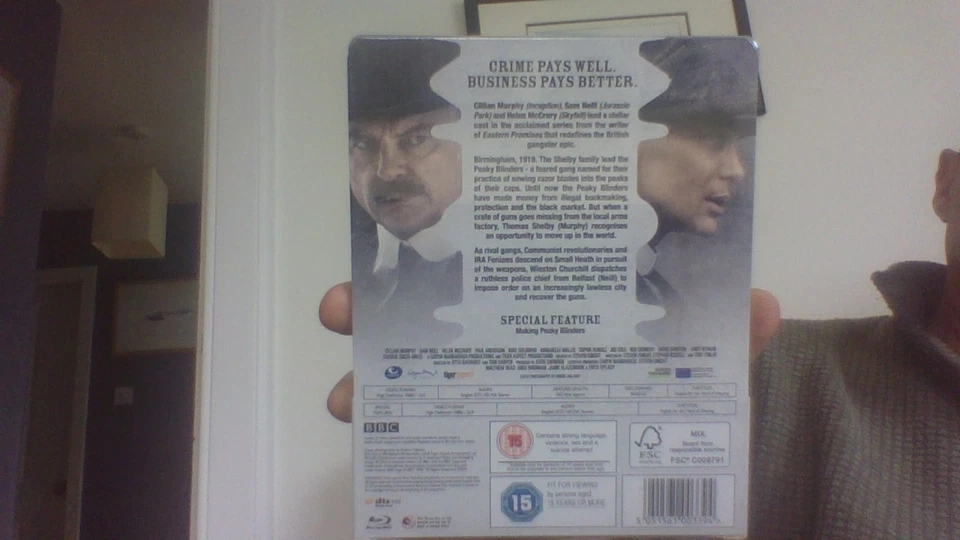 PEAKY BLINDERS  SERIES 1 - UK BLURAY STEELBOOK - NEW/SEALED -  PERFECT CONDITION - Image 2 of 2
