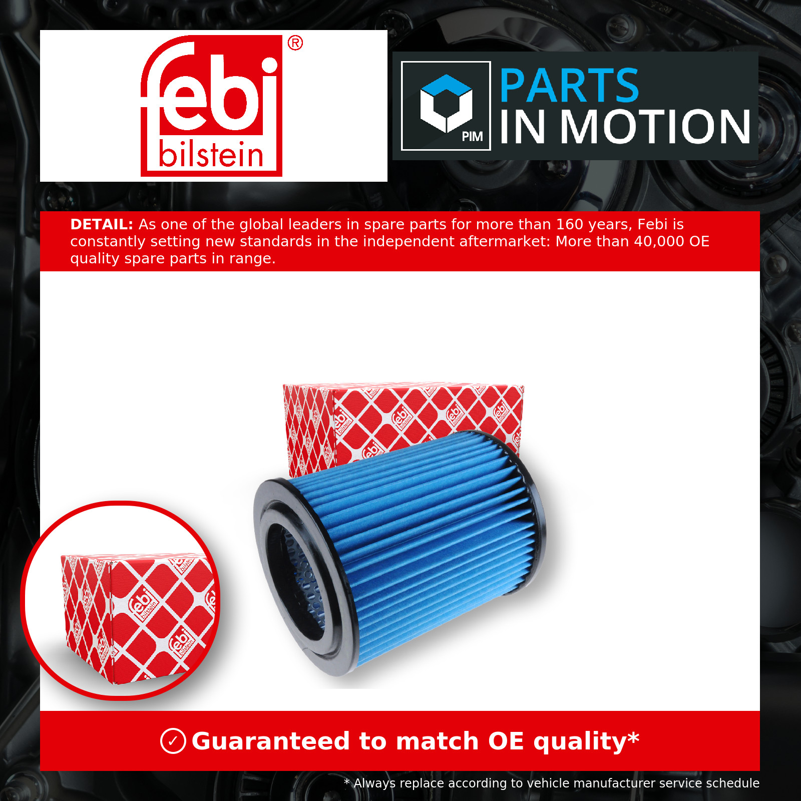FEBI BILSTEIN 184421 Air Filter Fits Honda Civic CR-V FR-V Integra Stepwgn - Image 8