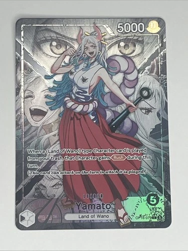 Yamato OP16-079 Leader Alternate Art Alt Art English One Piece TCG CCG Mint