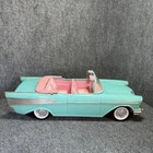 Vintage BARBIE 1957 Chevy Bel Air Convertible Car 1988 - Baby Blue & Pink - Rare