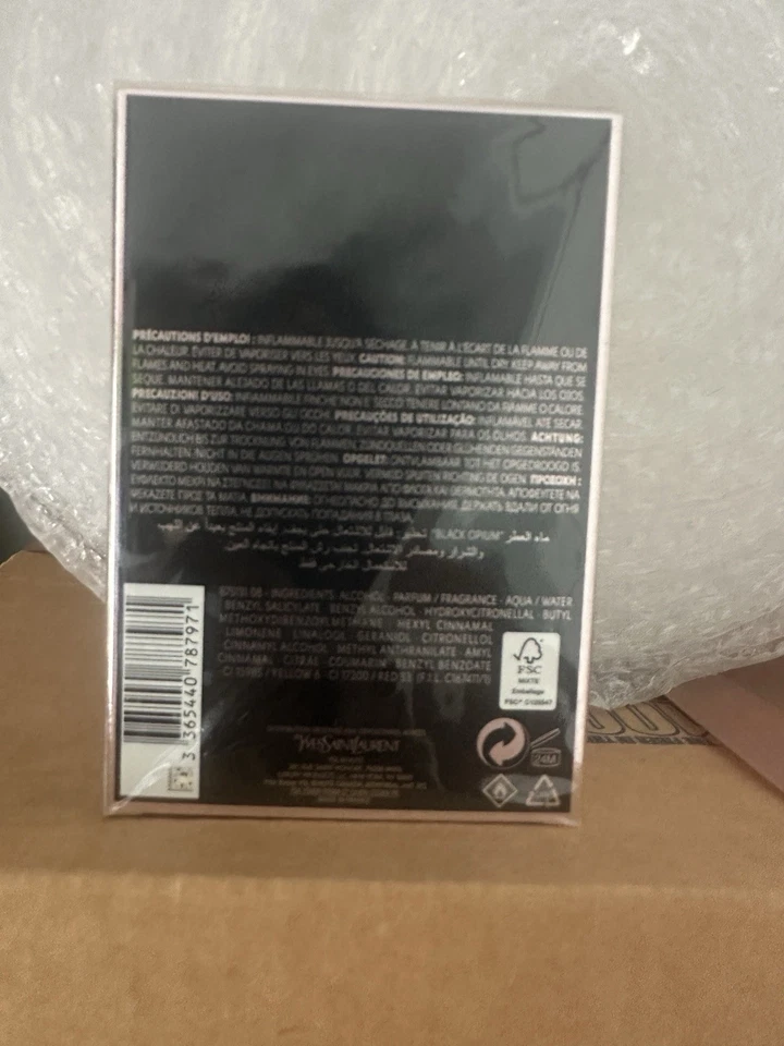 Black Opium de YSL para mujer EDP 3 oz nuevo en caja Foto 2 de 2