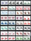 US stamps- Collection of transportation coils on 2 stock pages (J144)