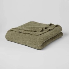Knitted King Cozy Chenille Blanket - Threshol...