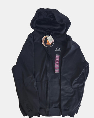 Realtree Poly-Fleece Full Zip Hoodie RTF5008BJ Midnight Men s XL New w/ Tags