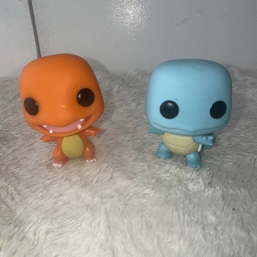 Funko Pop Pokemon Charmander & Squirtle Vinyl Figures Lot