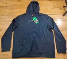 Gerry Men  s Stretch Mid-weight Performance Hoodie Hooded Sweatshirt Blue Size XL