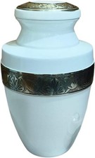 At Peace Memorials Tranquility Ivory Adult Urn for Ashes
