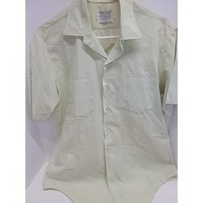 Penneys Towncraft Penn-Prest Men's Vtg Short Sleeve Loop Collar Pocket Shirt L