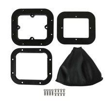 115500hst Hurst Billet Shifter Boot And Bezel - Rectangular - Black Finish