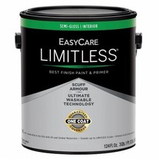 Limitless Interior Paint  Primer,Medium Base Semi-Gloss Acrylic Latex,1 Gallon
