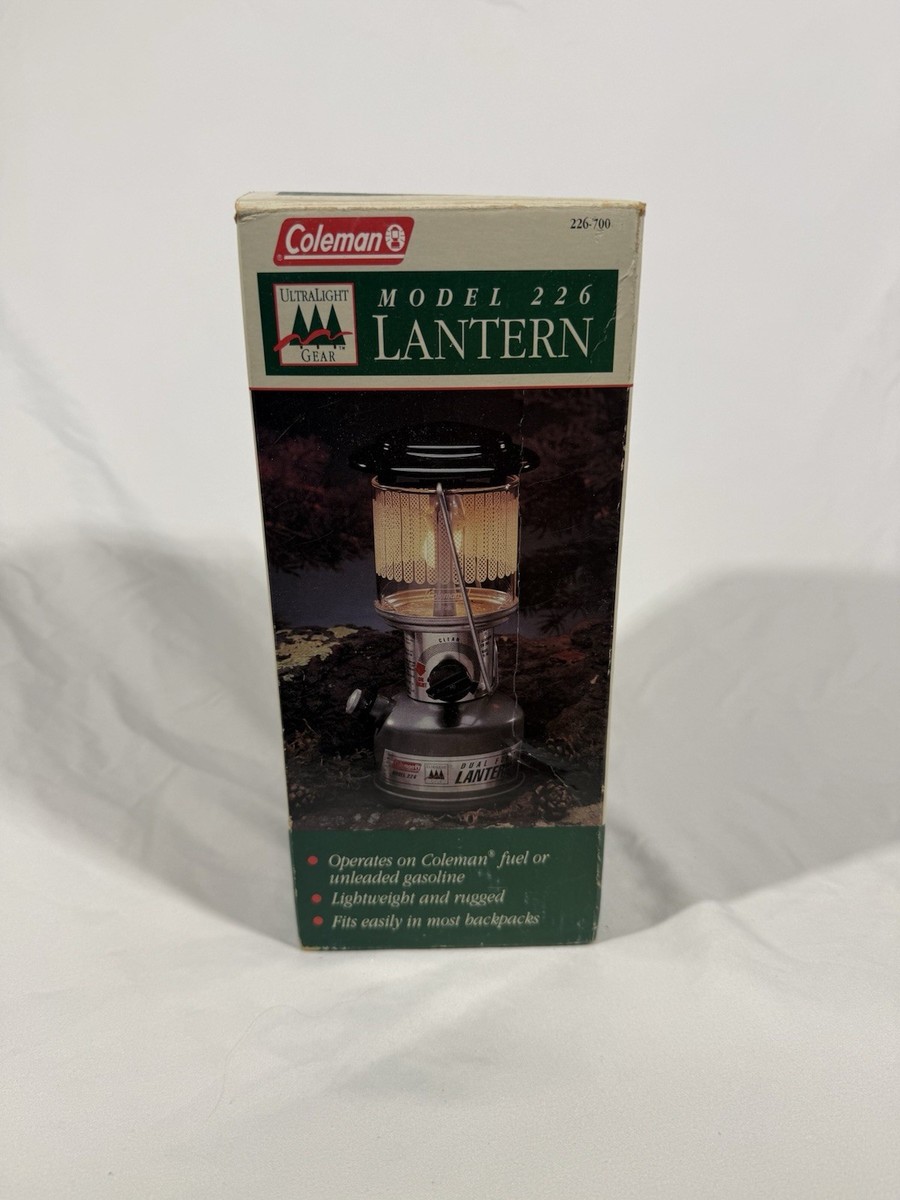 Vintage Coleman 226 Lantern Ultralight Hiking Gear Missing Top