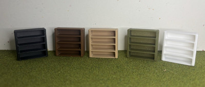 Set of 10 HO Scale Empty Shelves Shelving