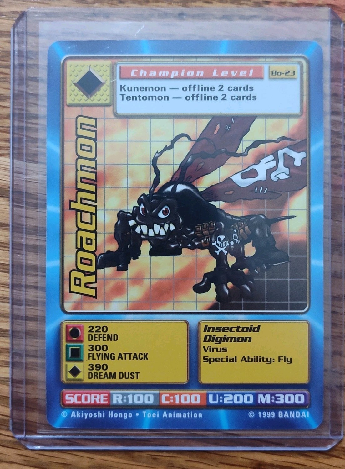 Roachmon #BO-23 Digimon Series 1 Booster trading card — raw and PSA graded price guide