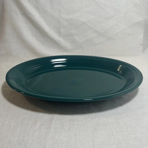 Fiesta Fiestaware Homer Laughlin 13 1/2” X 9.5” Evergreen Oval Platter