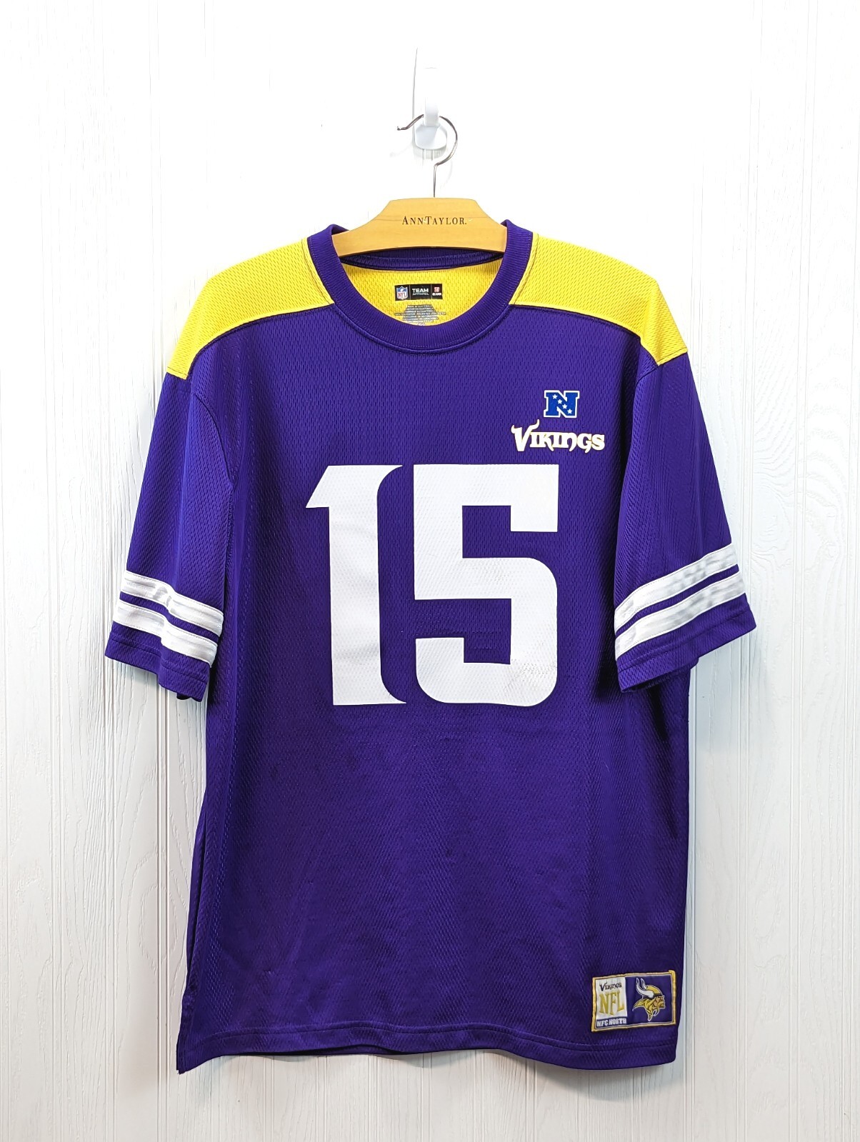 NFL Team Apparel Jersey Minnesota Vikings #15 Jennings NFC North Size Large