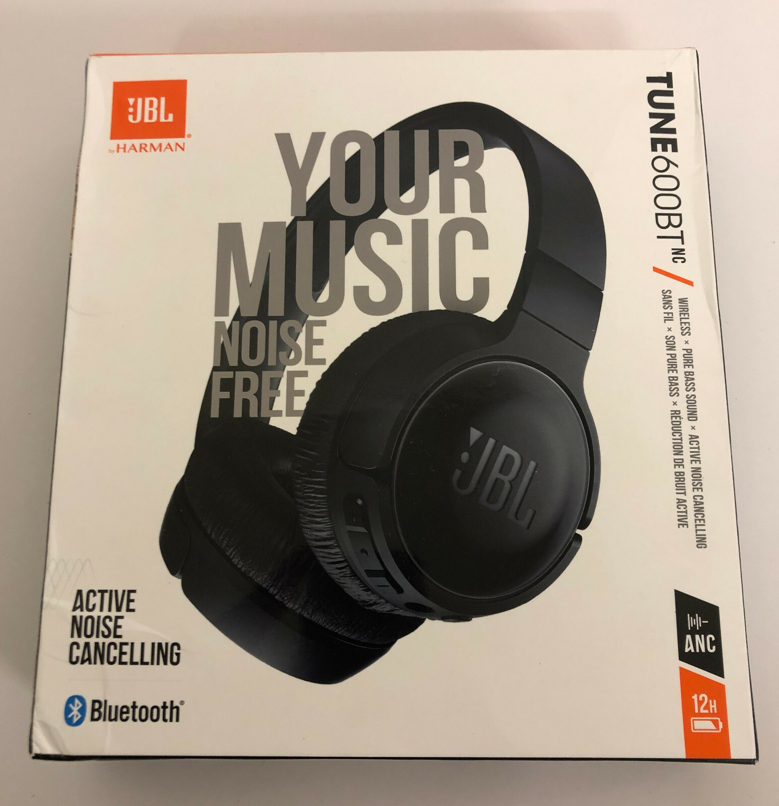 JBL Tune 600 Noise Cancelling T600BTNC Bluetooth Wireless Headphones -  Black | Acquisti Online su eBay