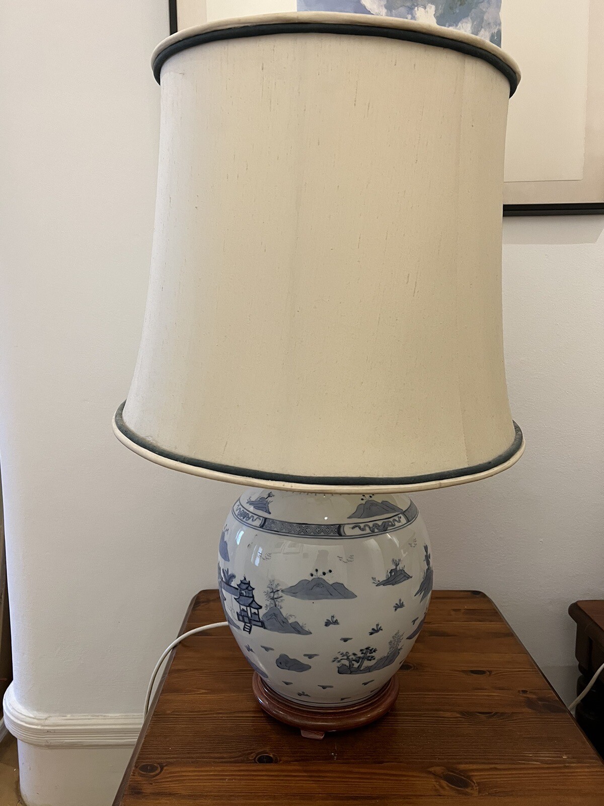 large Chinese vase ornamental table lamp eBay