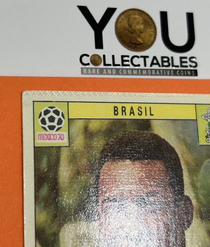 1970 Panini World Cup Mexico 70 PELE Unused *RARE* 100% GENUINE - Nice Quality - Picture 5 of 12