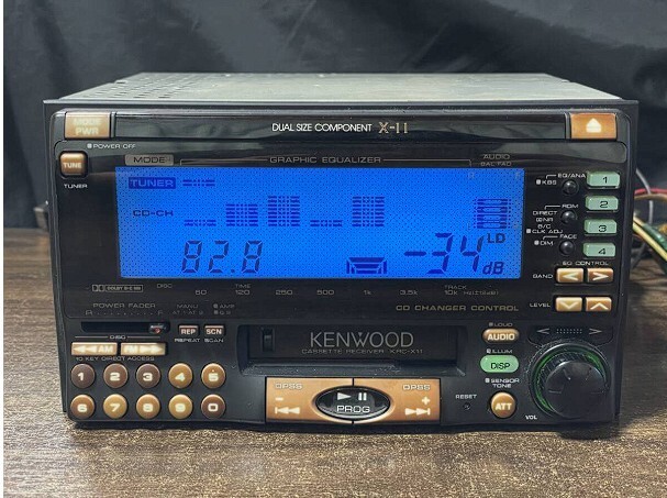 ラジオ・コンポ KENWOOD KRC-X11 CASSETTE RECEIVER KENWOOD KRC-X11 2DIN Cassette Deck Player Operation