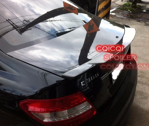 Carbon BENZ 08~14 W204 C Sedan V type trunk spoiler + OE type roof spoiler ◎ - Picture 6 of 6