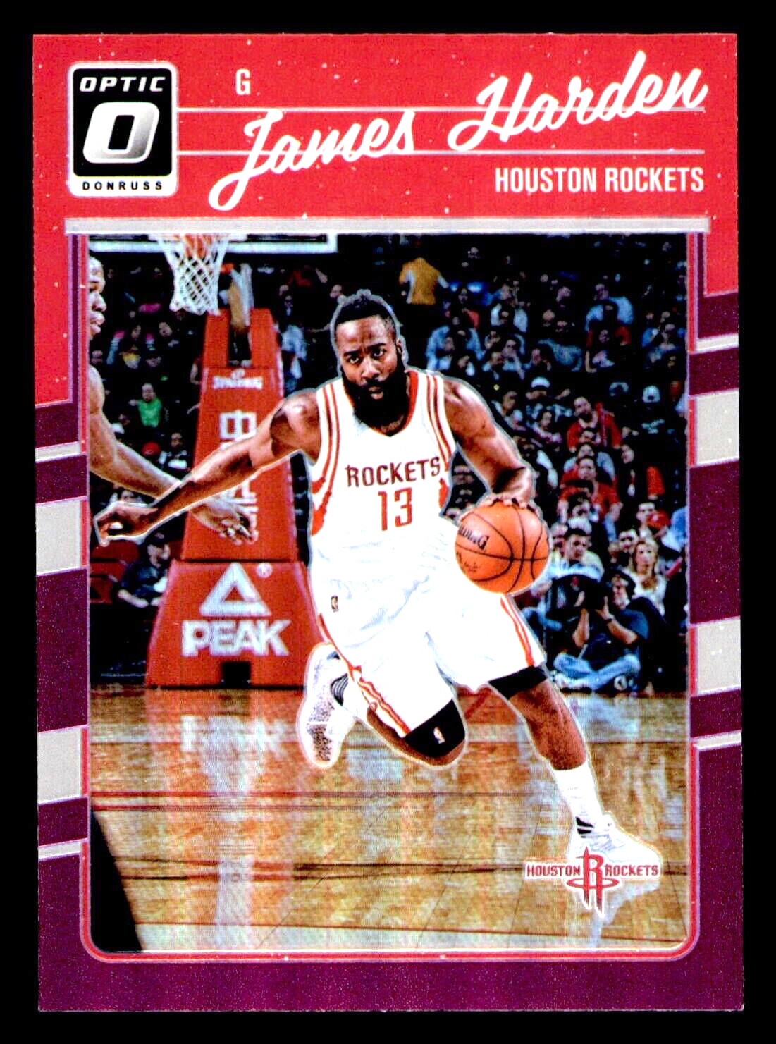 2016-17 Donruss Optic James Harden Purple Prizm #110 - Houston Rockets