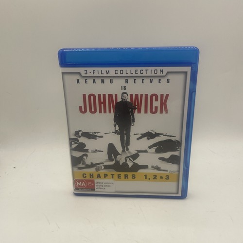 John Wick Chapters 1 2 & 3 (3-Film Collection) MA15+ Keanu Reeves Region B