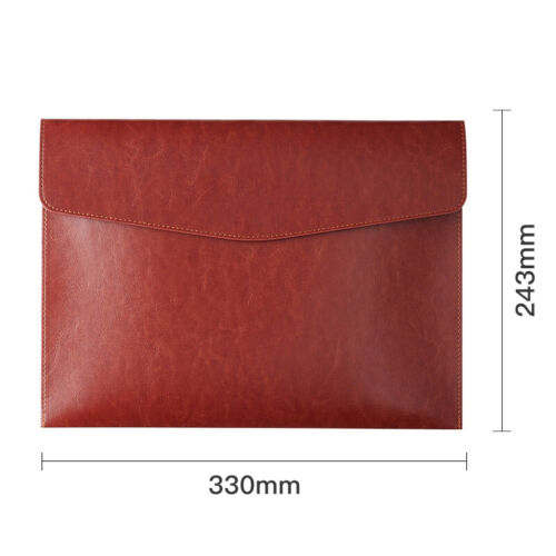 Storage Document Organiser File Folder Briefcase Leather File Bag Document Bag - Picture 14 of 16