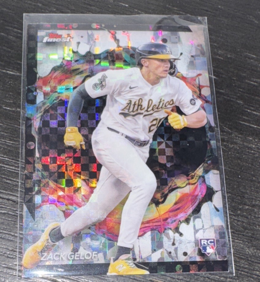 2024 Topps Finest - X-Refractor #284 RC Zack Gelof A’s Baseball