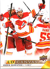 2022-23 Upper Deck Hockey Series 2 Canvas C133 Andrew Mangiapane