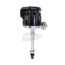 Chevy Small/Big Block SBC BBC V8 HEI Distributor w/ Black Cap 65K Volt Coil