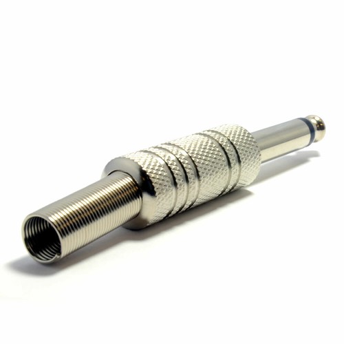 6.35mm 0.6cm Metálico Mono Jack Conector & Alivio de Tensión Guitarra/Altavoz - Imagen 6 de 12